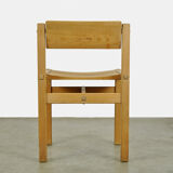 Trybo series pine dining chairs (4) by Edvin Helseth for Stange Bruk, Norway 1960s