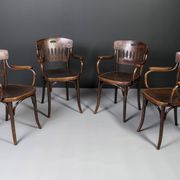 4 chaises Thonet par Jacob & Josef Kohn, modèle No. 380, 1930