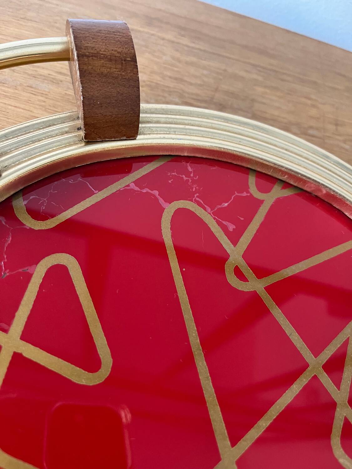 Small graphic trays from the 1950s.