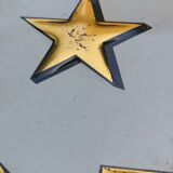 Sheet metal plate carries the flag of the French Republic
