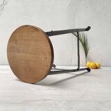 Biénaise fixed industrial workshop stool, circa 1940