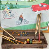 Old living room croquet game