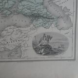 Old map of Europe - 1893