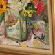 Mid-Century Swedish Oil On Canvas “Vase with Ship Motif” by Carl Figge