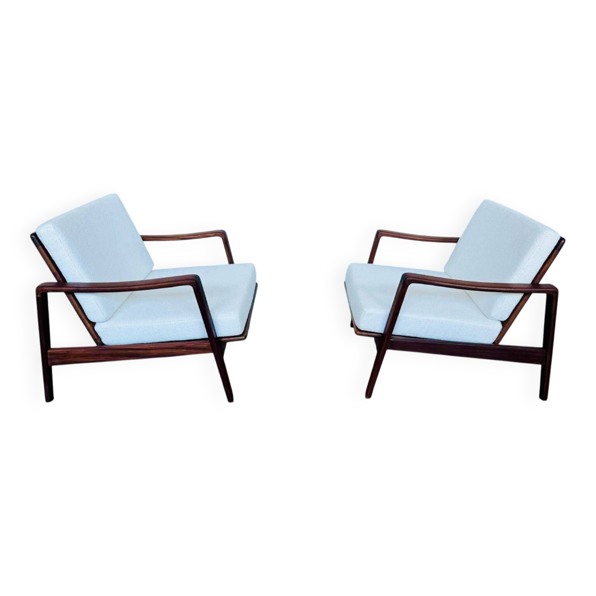 Pair of Arne Wahl Iversen armchairs, 1960s