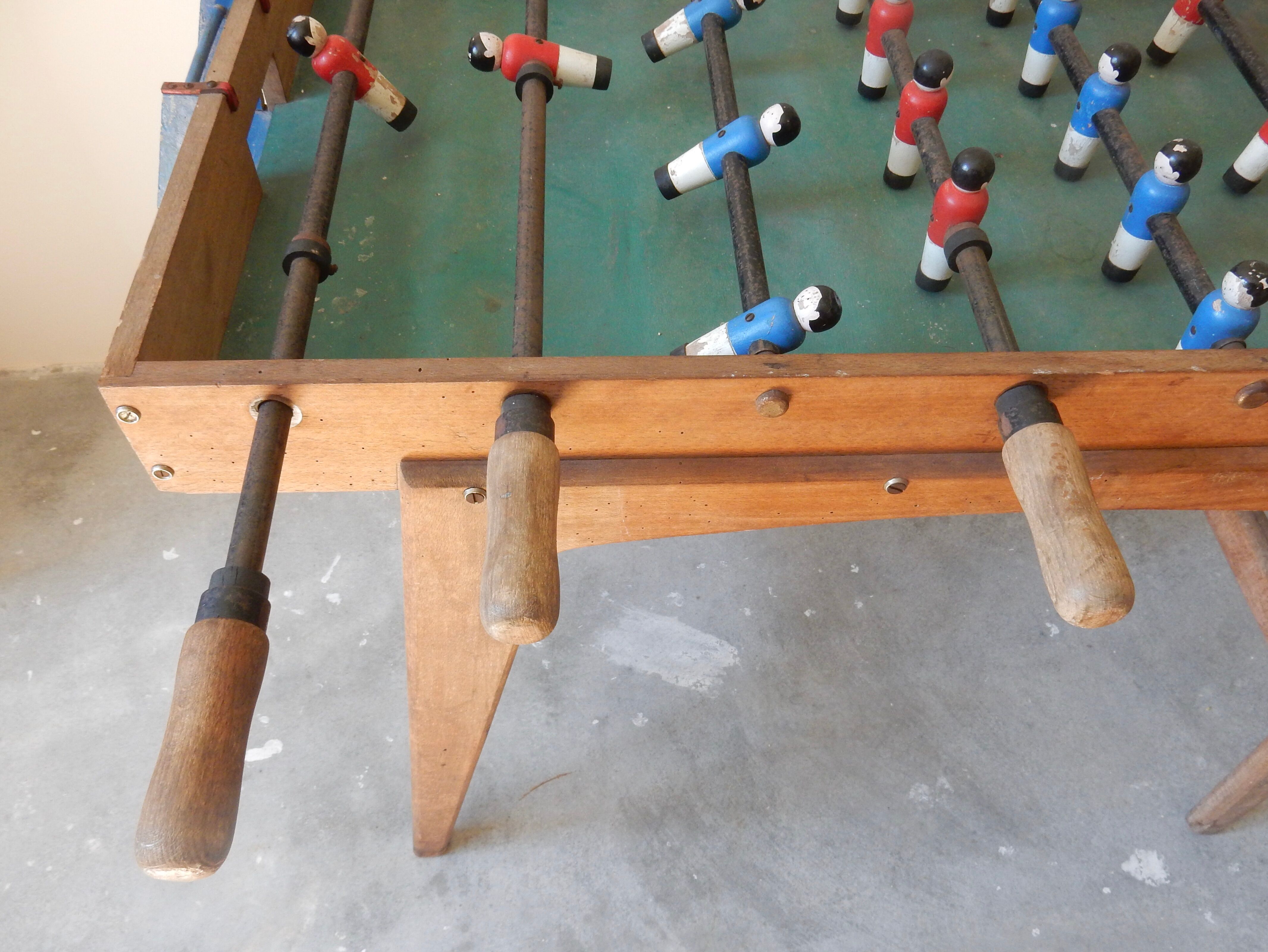 Wooden baby football