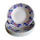 Six old plates in Sarreguemines of the "Turbigo" service
