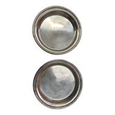 Paire de Dessous de Bouteilles / Carafe Metal Argenté ERCUIS