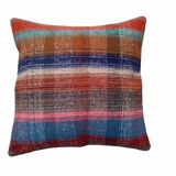 Kilim Pillow 60 x 60 cm Tapis Kelim Kilim Pillow Cover ,Vintage Meditation Bench Kelim Teppich Boho