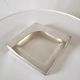 Silver metal ashtray Crédit local de France design 70s