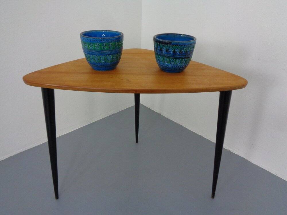 Italian Rimini Blue Ceramic Cachepots by Aldo Londi for Bitossi, 1960s, Set of 2
