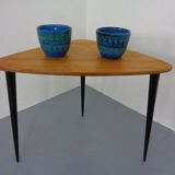 Italian Rimini Blue Ceramic Cachepots by Aldo Londi for Bitossi, 1960s, Set of 2