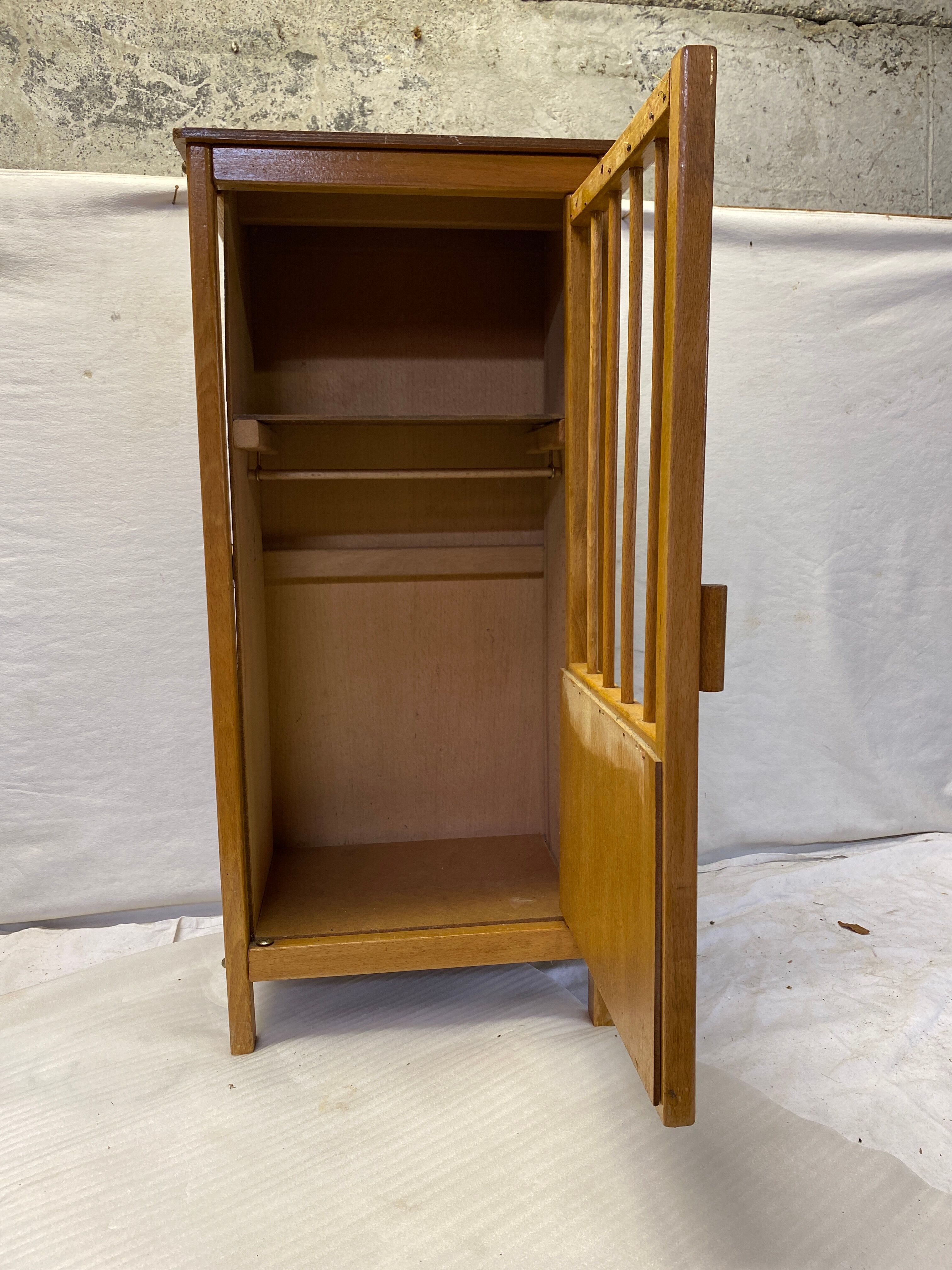 Large vintage doll wardrobe