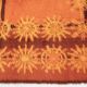 Scandinavian carpet Rya in virgin wool with sun patterns 200x156 cm