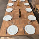 Solid oak farmhouse table