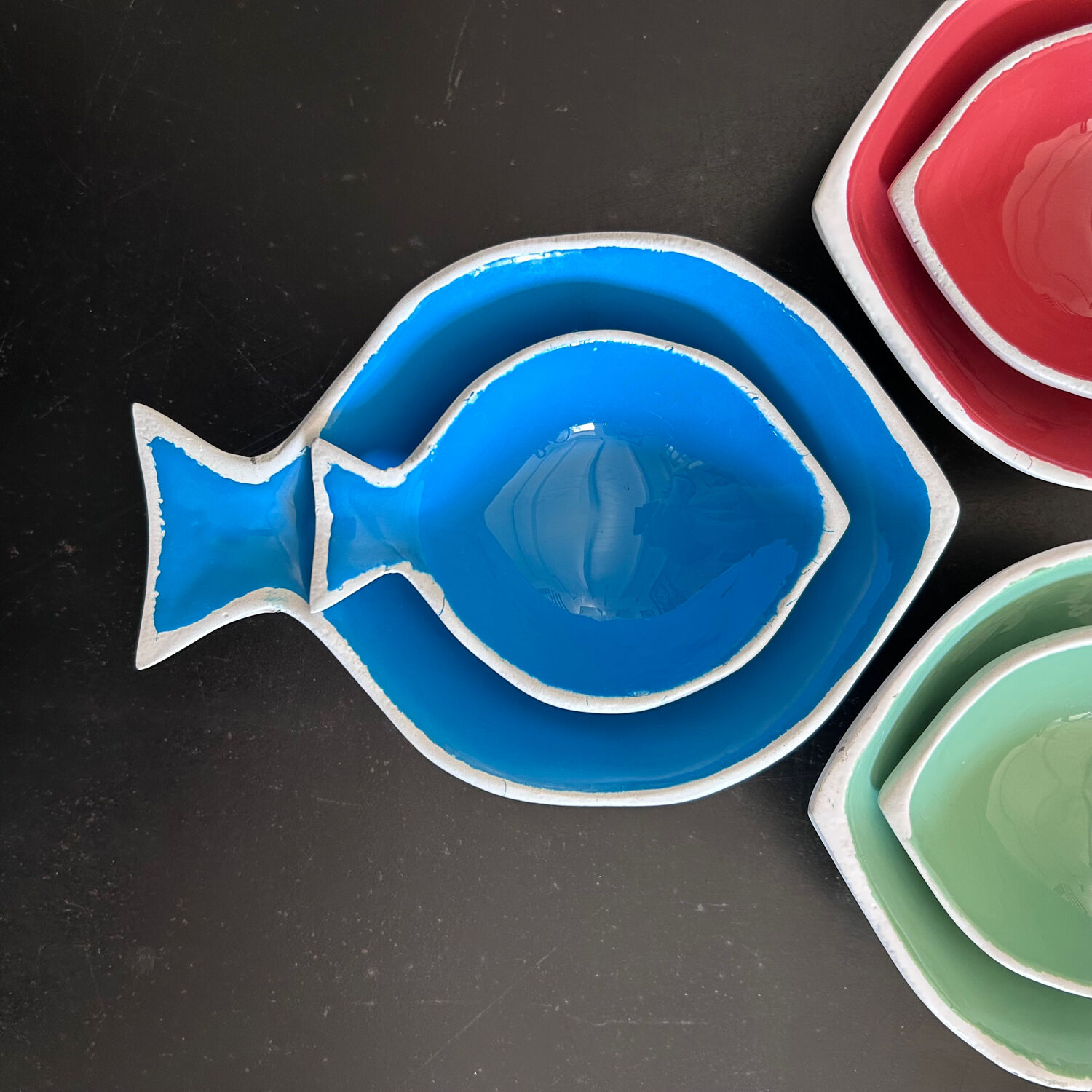 Appetizer set with 6 fish bowls