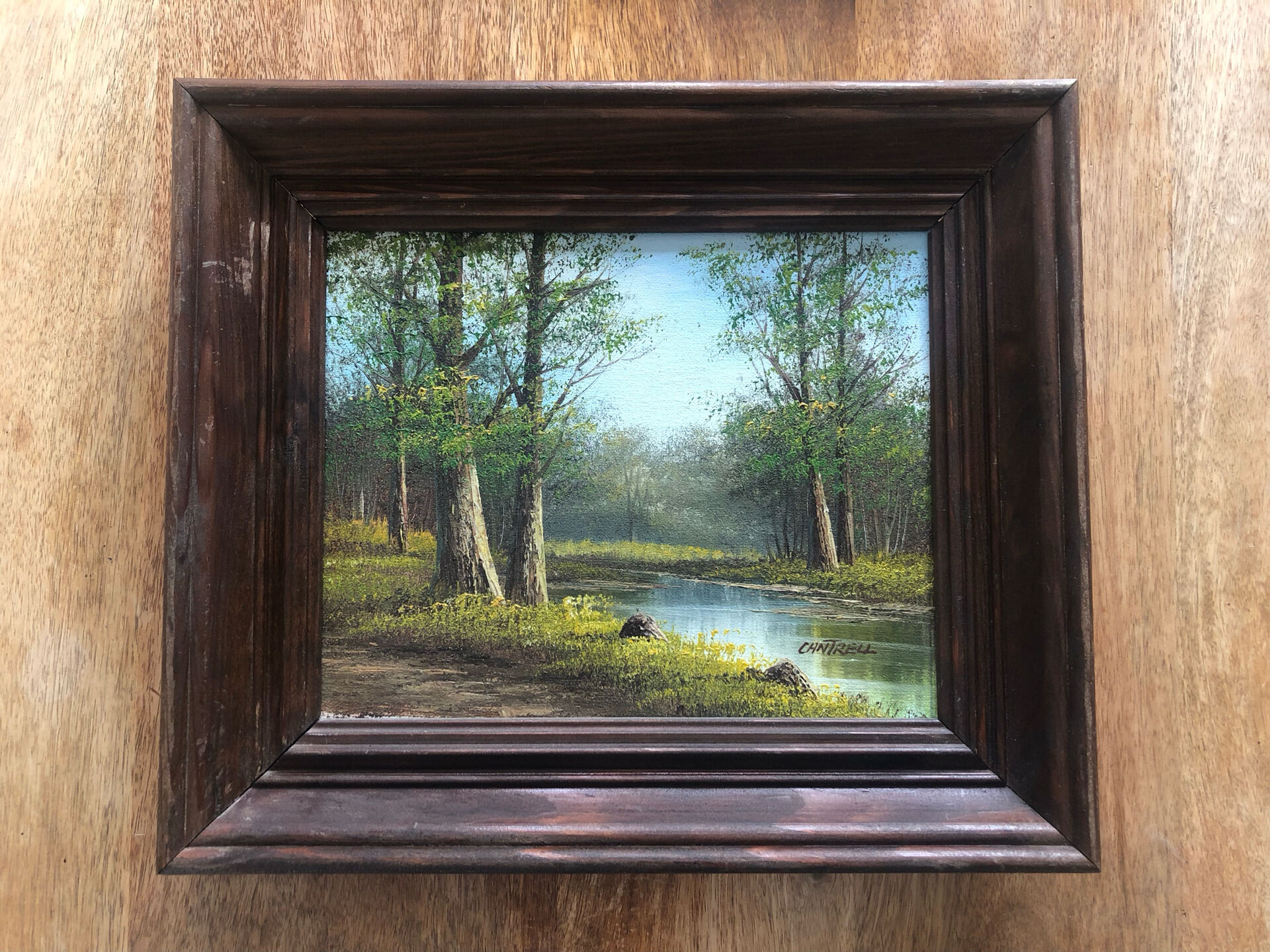 Old oil painting signed Cantrell