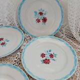 Lot 12 assiettes et plat Moulin des loups