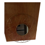 Miroir en métal doré