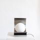 Lampe en acier et opaline - Années 70