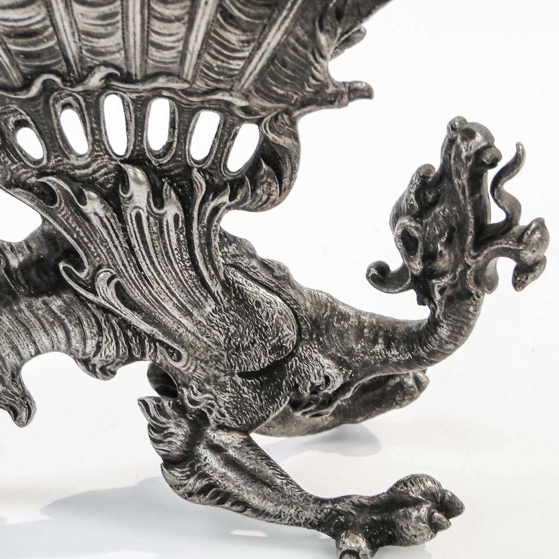 Fruit knife stand, Art Nouveau, silver-plated brass, Fraget, Poland, 19th century