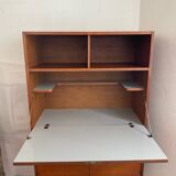 Teak and white Formica secretary, 1950