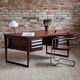Mid-Century Modern Rosewood Executive Desk by Kai Kristiansen, Model 70, 1950s