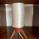 Scandinavian style tripod table lamp in teak by Arlus circa 50's/ 60