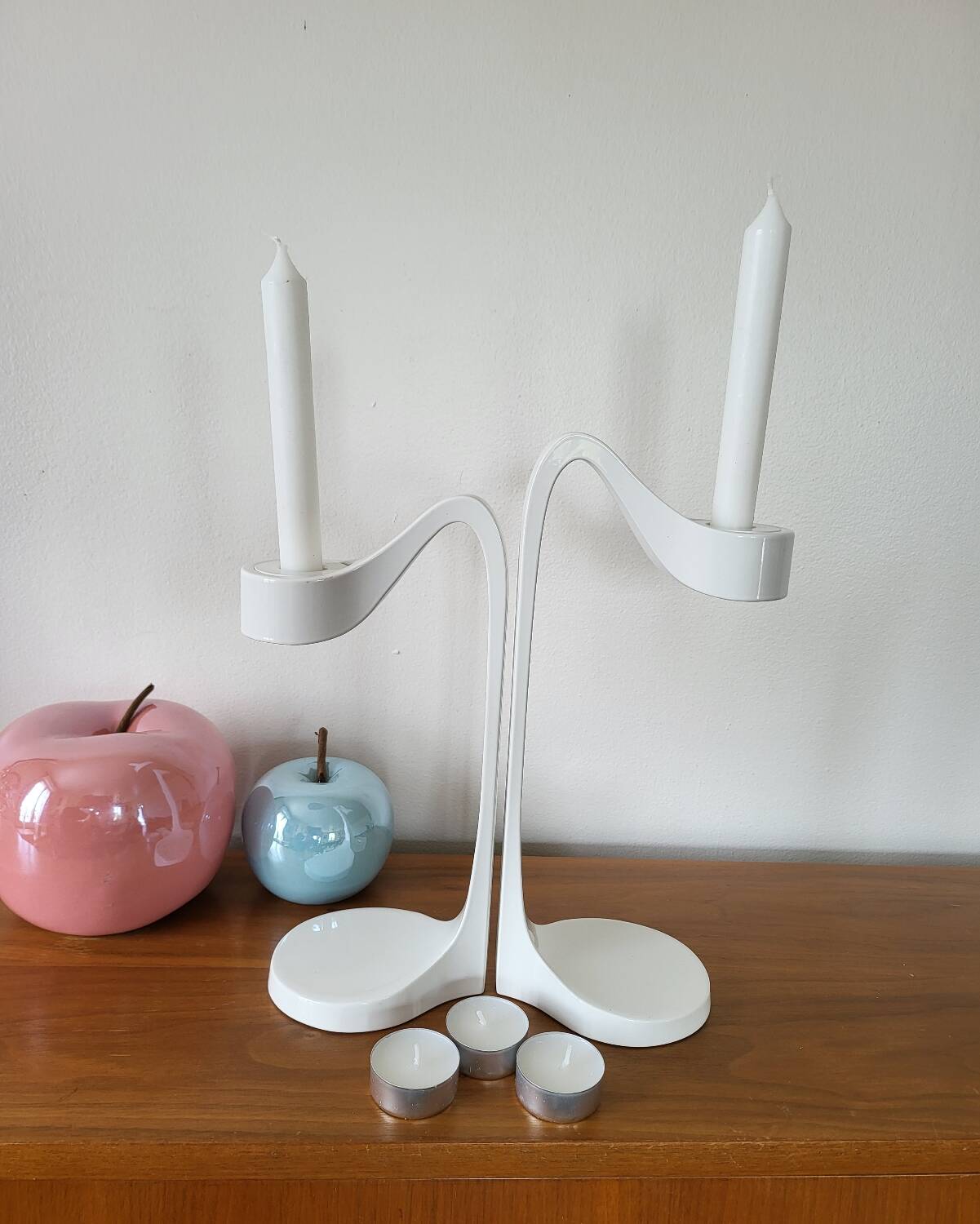 Pair of IKEA design candlesticks 90 Monika Mulder