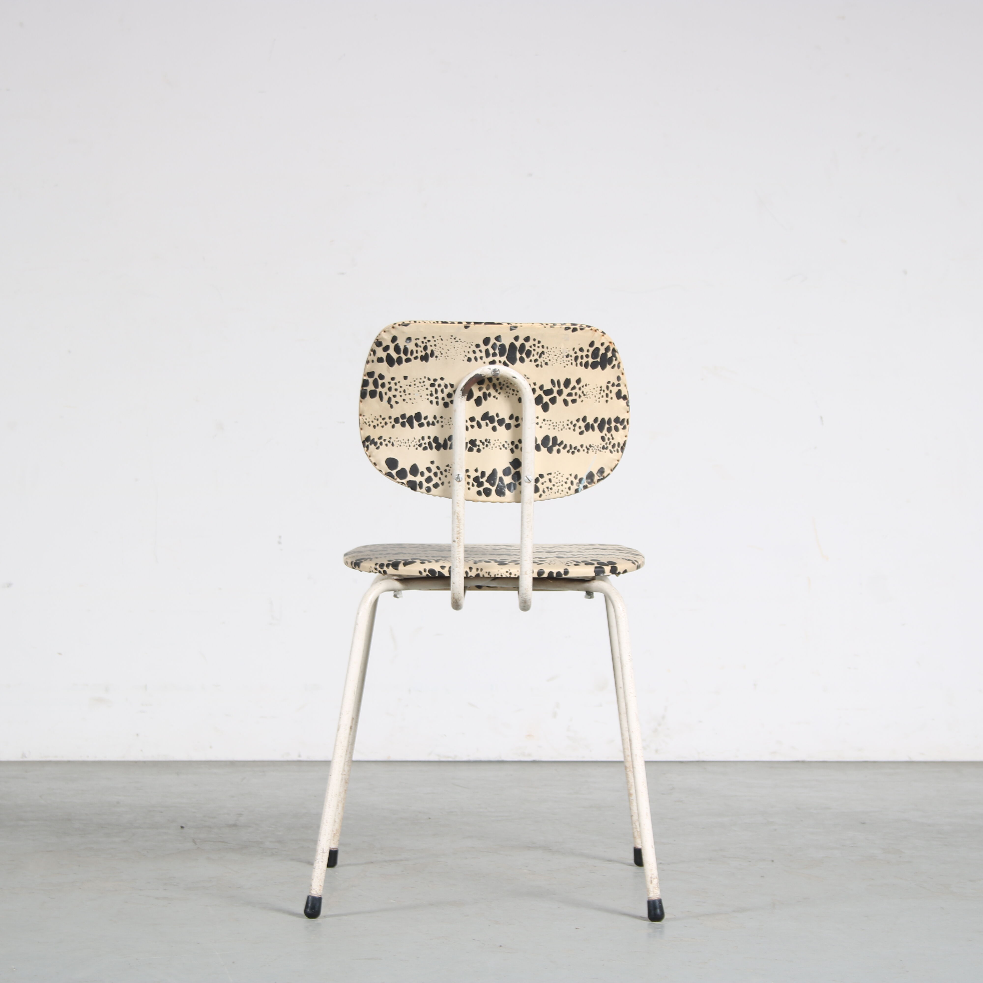 Pair of Willy van der Meeren side chairs for Tubax, Belgium, 1950