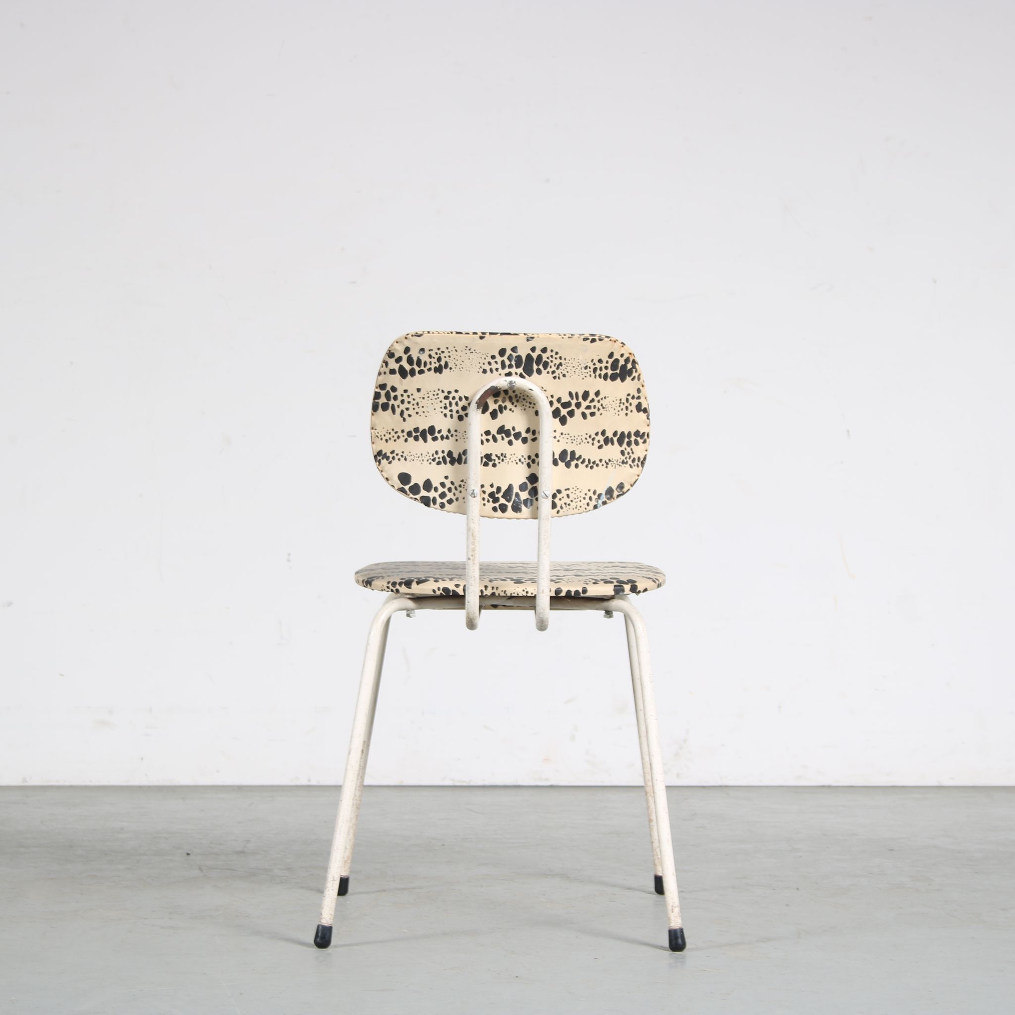 Pair of Willy van der Meeren side chairs for Tubax, Belgium, 1950