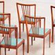 Serie de 6 chaises vintages 1950