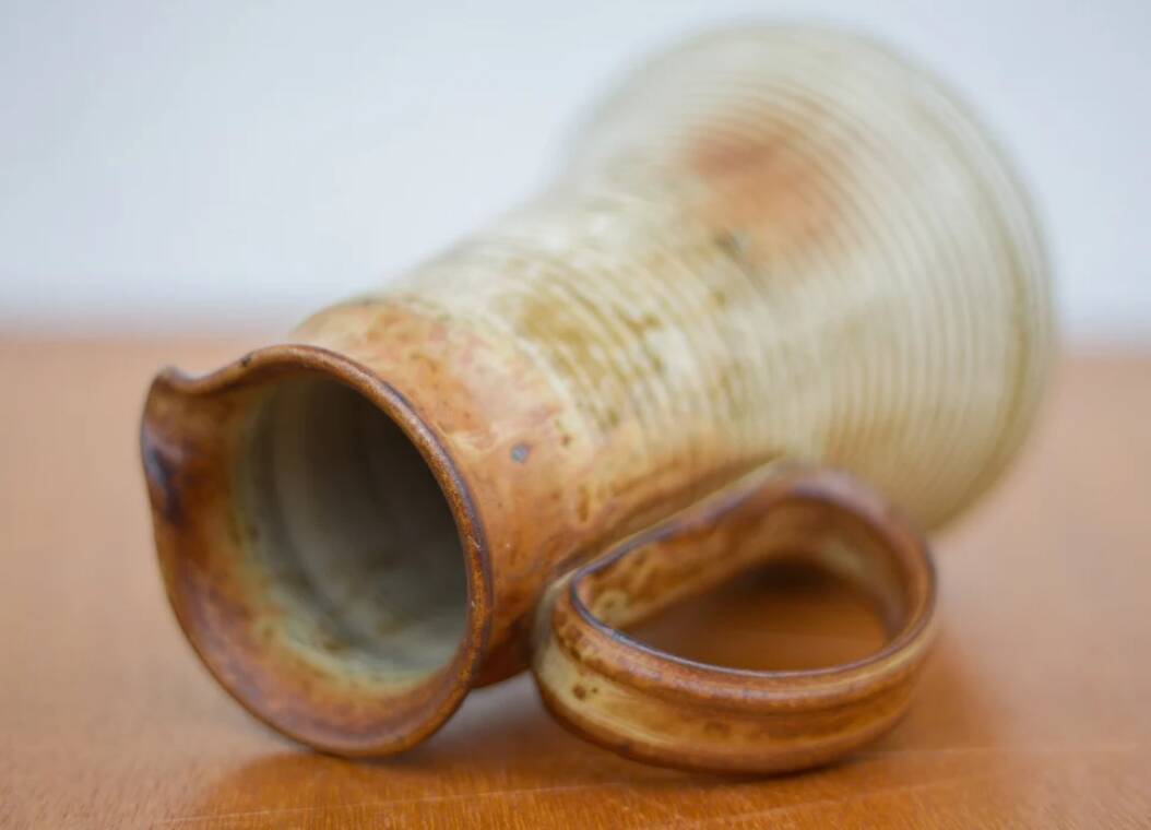 Vintage pitcher, vintage stoneware pitcher, carafe, jug, kitchen, collection, decoration