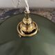 Enamelled sheet metal pendant light
