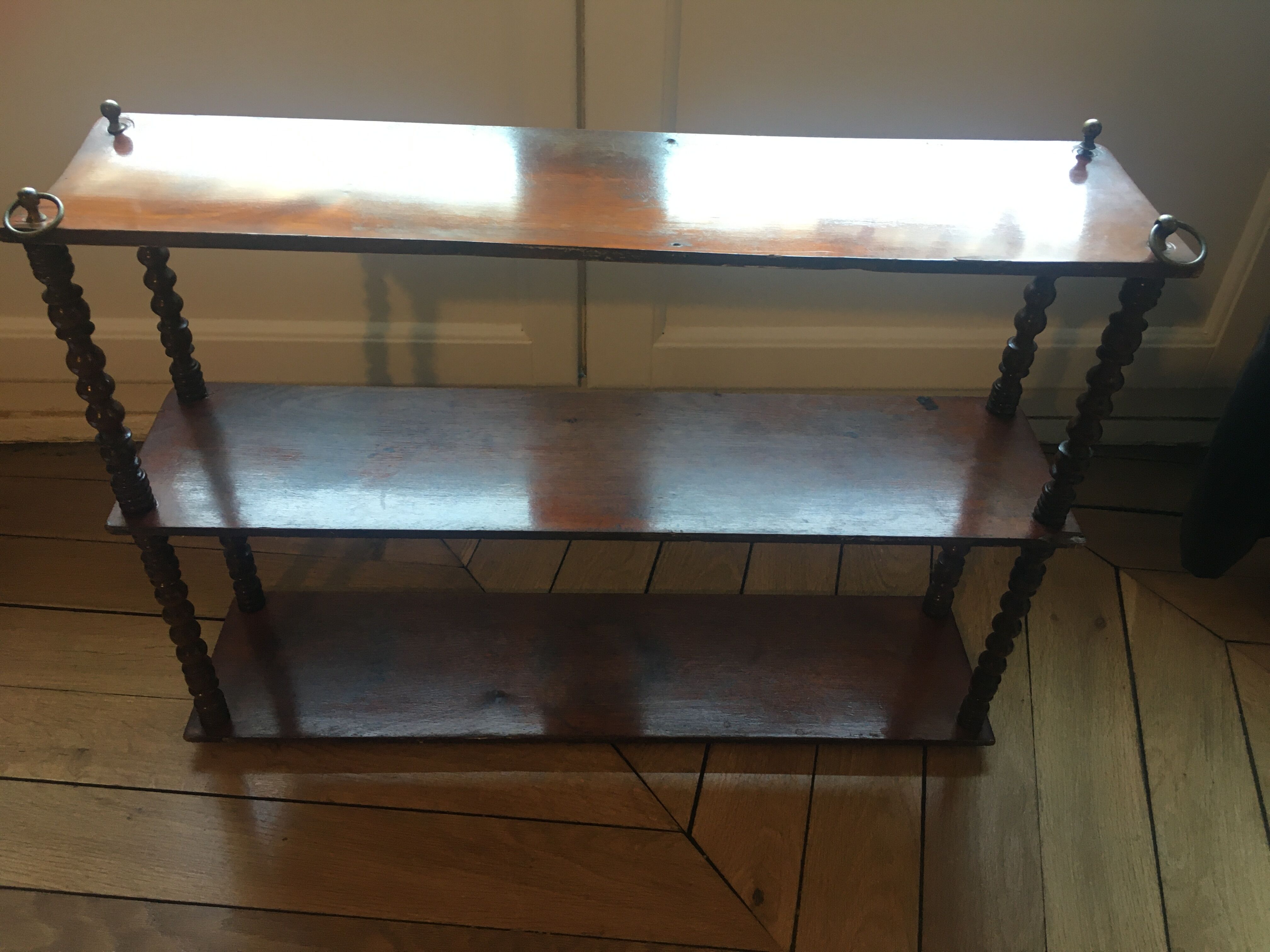 Old mahogany shelf
