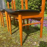3 Scandinavian teak chairs from the 60s