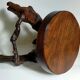 Tripod stool Art-popular vines, solid wood top