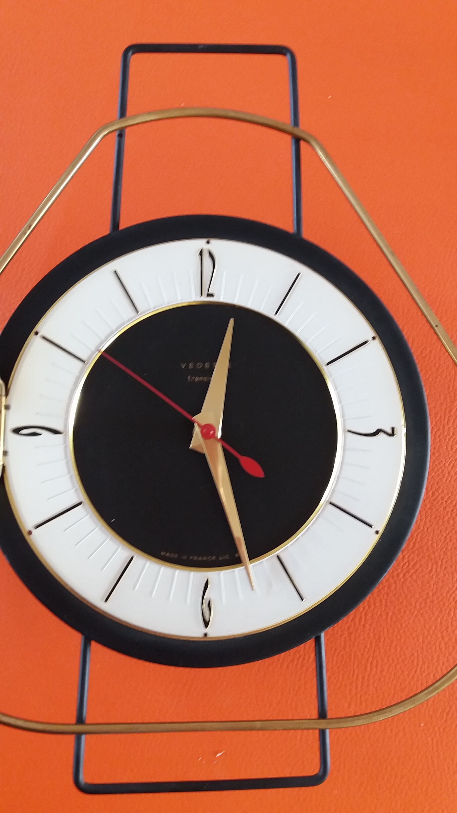 Vintage wall clock Vedette Transistor