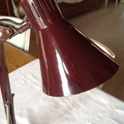 Vintage desk lamp, orientable, burgundy, 70s, brand AIRIMIA