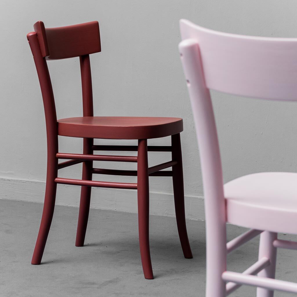 Pair of 50s vintage wooden chairs