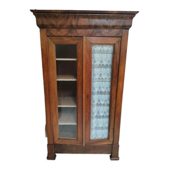 Louis Philippe walnut bookcase
