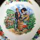 Plate, Wall lamp - Keller & Guérin Luneville - Earthenware - Alsace / Harvest / Riquewihr