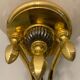 Large Brass Murano Glass Sconces Set of 2