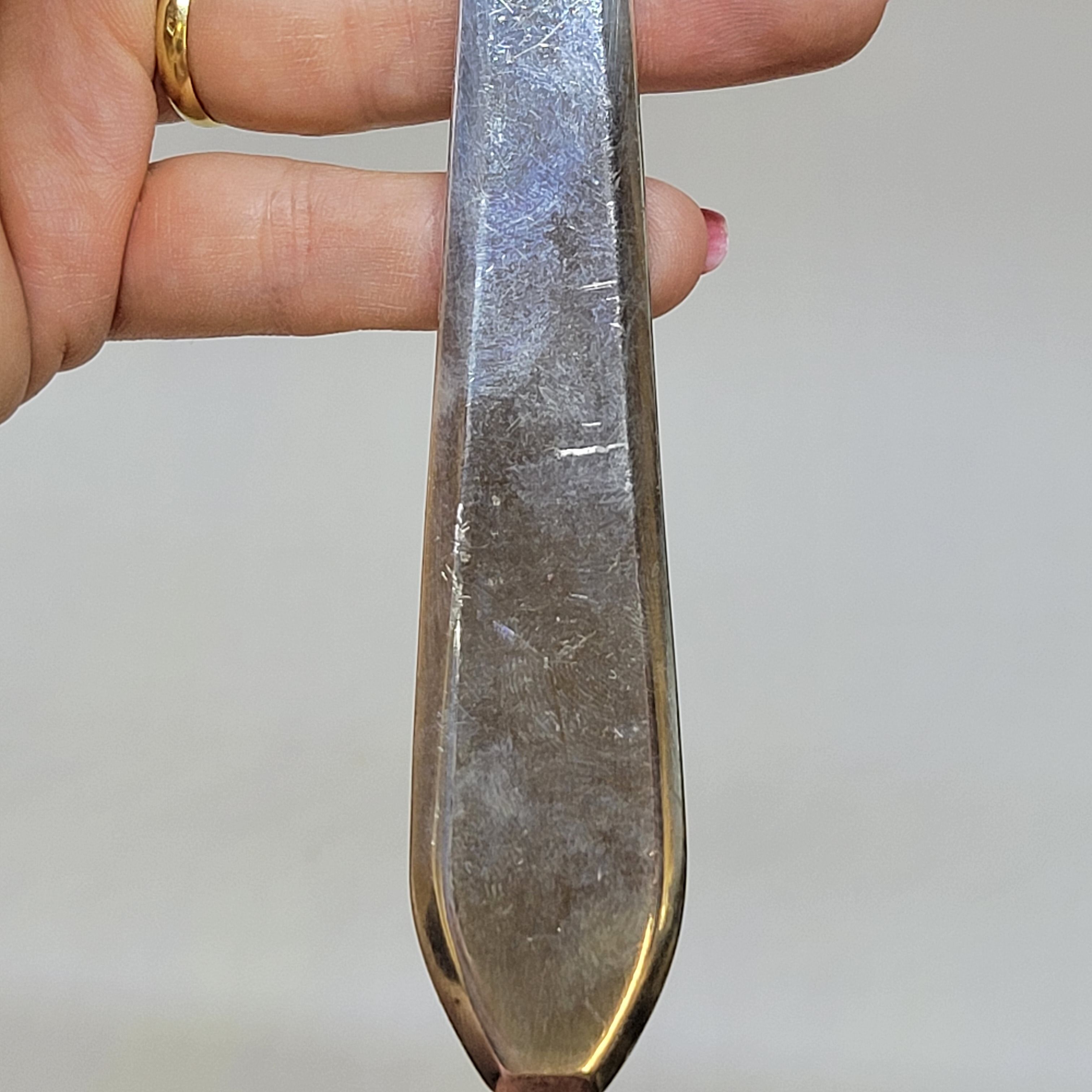 Old Silver Metal Cake Pie Server