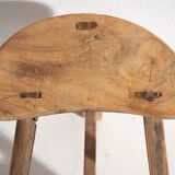 Antique Primitive Style Oriental Stool (c.1920) #2