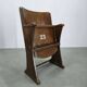 1950s Vintage Cinema Chair Beech Wood Theater Seat Armchair