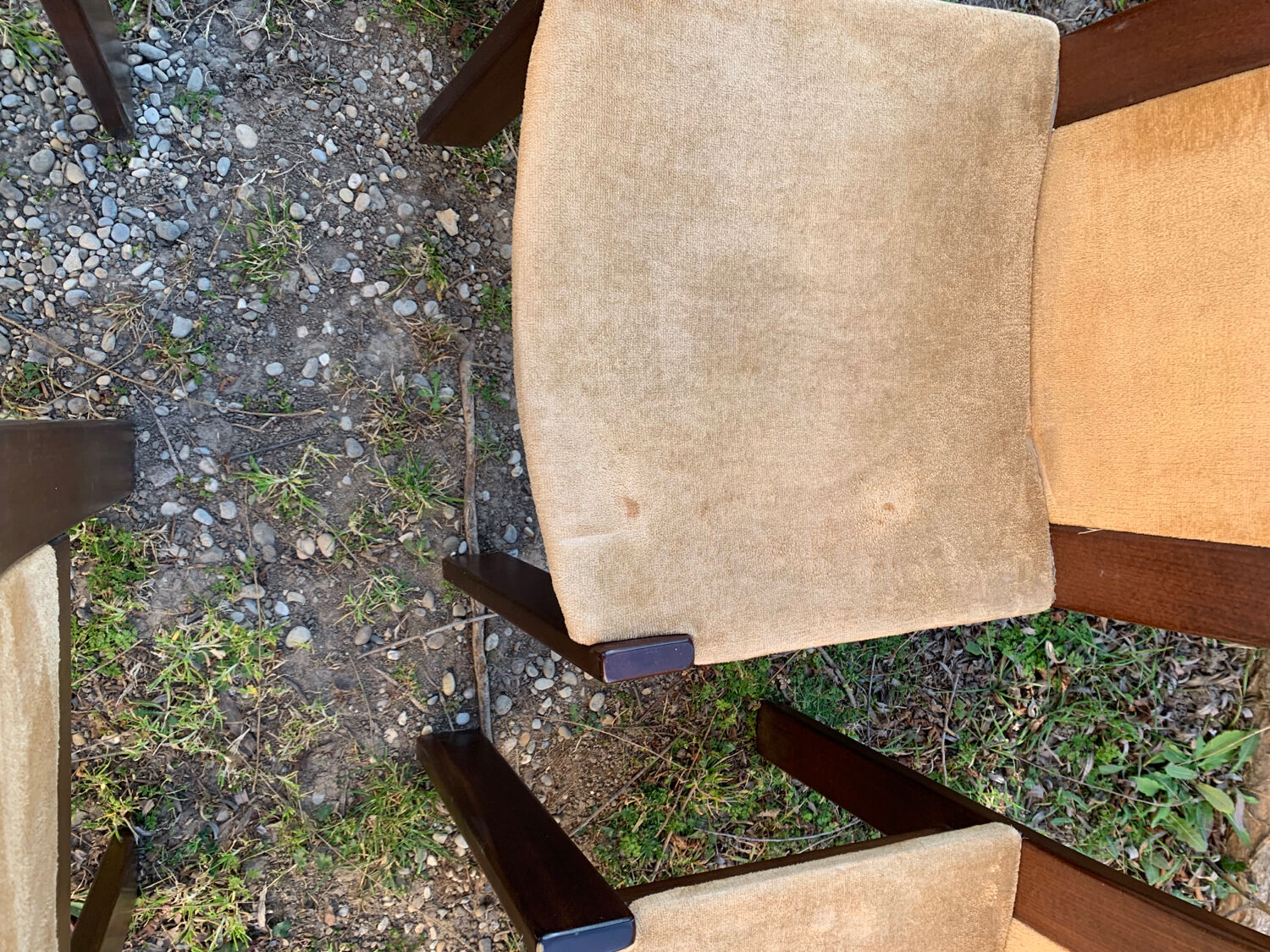 Series of 6 70s Scandinavian style chairs