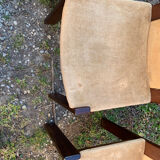 Series of 6 70s Scandinavian style chairs