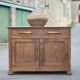 Buffet bas en bois bahut meuble de rangement, meuble ancien