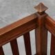 Large Arts & Crafts oak side chair, Belgium ca. 1915